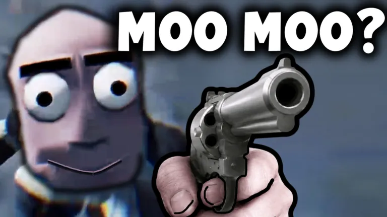 Official Roblox gallery image of Moo Moo Mystery characters in a station corridor